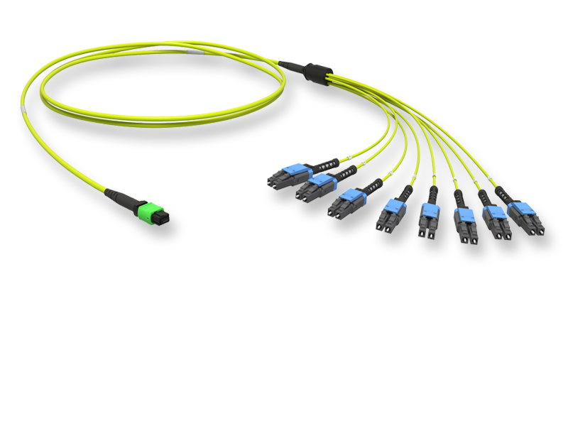 Оптический патчкорд MTP(16)/LC-UPC Duplex, SM9/125 OS2