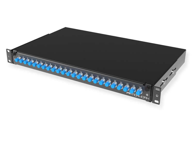 FO panel 24 x FC-UPC Simplex, 09/125 OS2