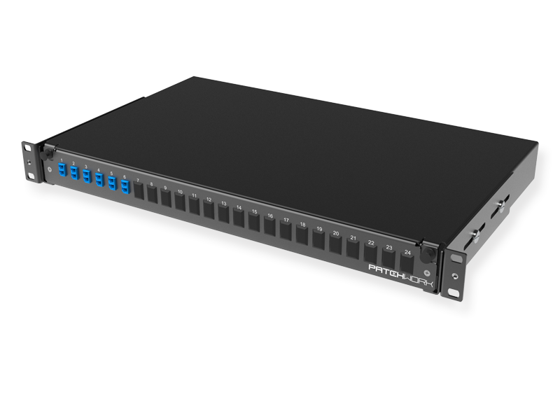 FO panel 6 x LC-UPC Duplex 09/125 OS2